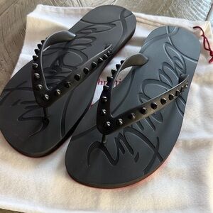 Christian louboutin Studded Flip Flops/mens